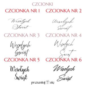 Bombka choinkowa świąteczna Wesołych Świąt
