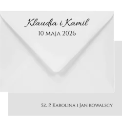 Zaproszenie ślubne botaniczne Eucalyptus 1