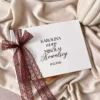 Księga gości biała ze wstążką koronkową, personalizowana