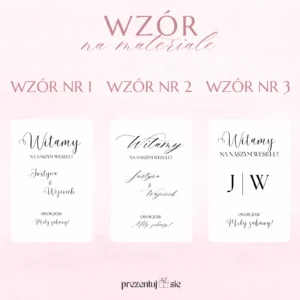 Tablica powitalna na tkaninie na wesele, baner ślubny Tablica powitalna na tkaninie na wesele, baner ślubny