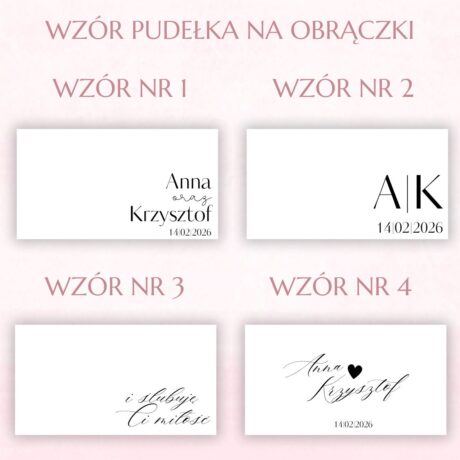 Szkatułka na obrączki, drewniane pudełko na obrączki