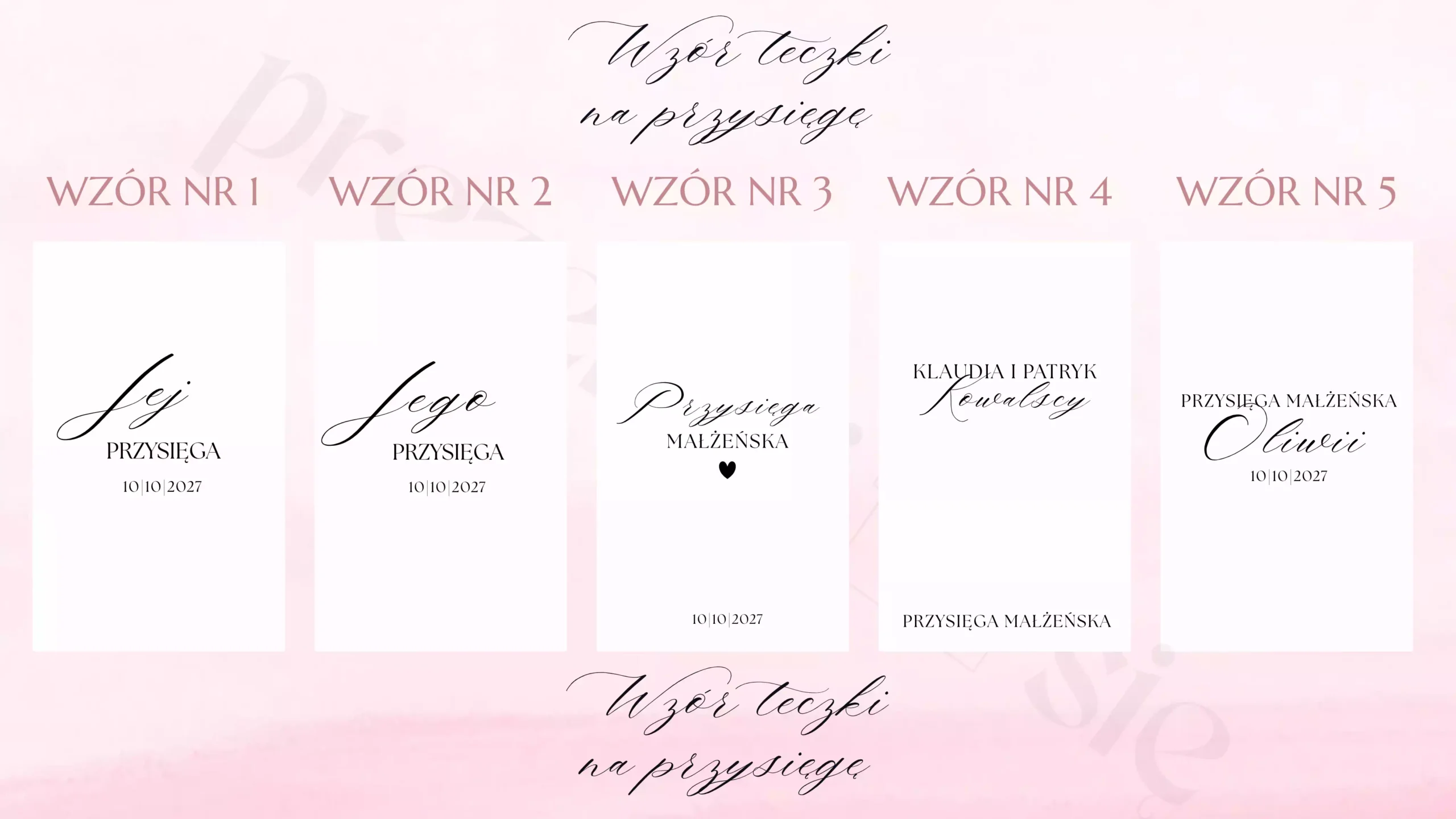 Okładka na przysięgę małżeńską, personalizowana, welurowa Okładka na przysięgę małżeńską, personalizowana, welurowa