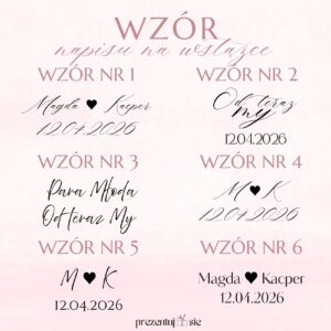 Wstążka na samochód na wesele personalizowana, zestaw 2 sztuki