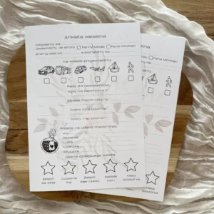 Ankieta weselna dla gości Boho 1