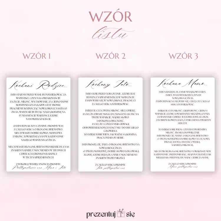 Błogosławieństwo rodziców na ślub - kartka ze wstążką koronkową Błogosławieństwo rodziców na ślub - kartka ze wstążką koronkową