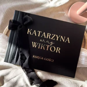 Czarna księga gości weselnych, 100 stron, imiona