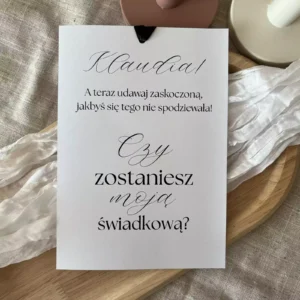 Kartka czy zostaniesz moją świadkową
