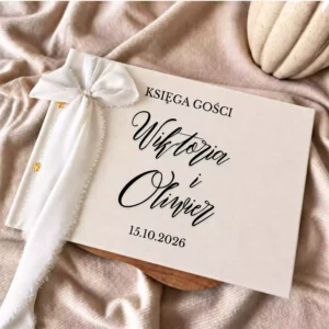 Księga gości na zdjęcia Instax, personalizowana, płócienna, P15 Księga gości na zdjęcia Instax, personalizowana, płócienna, P15