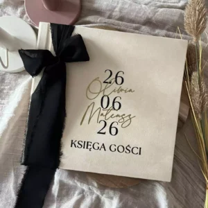 Księga gości welurowa, glamour