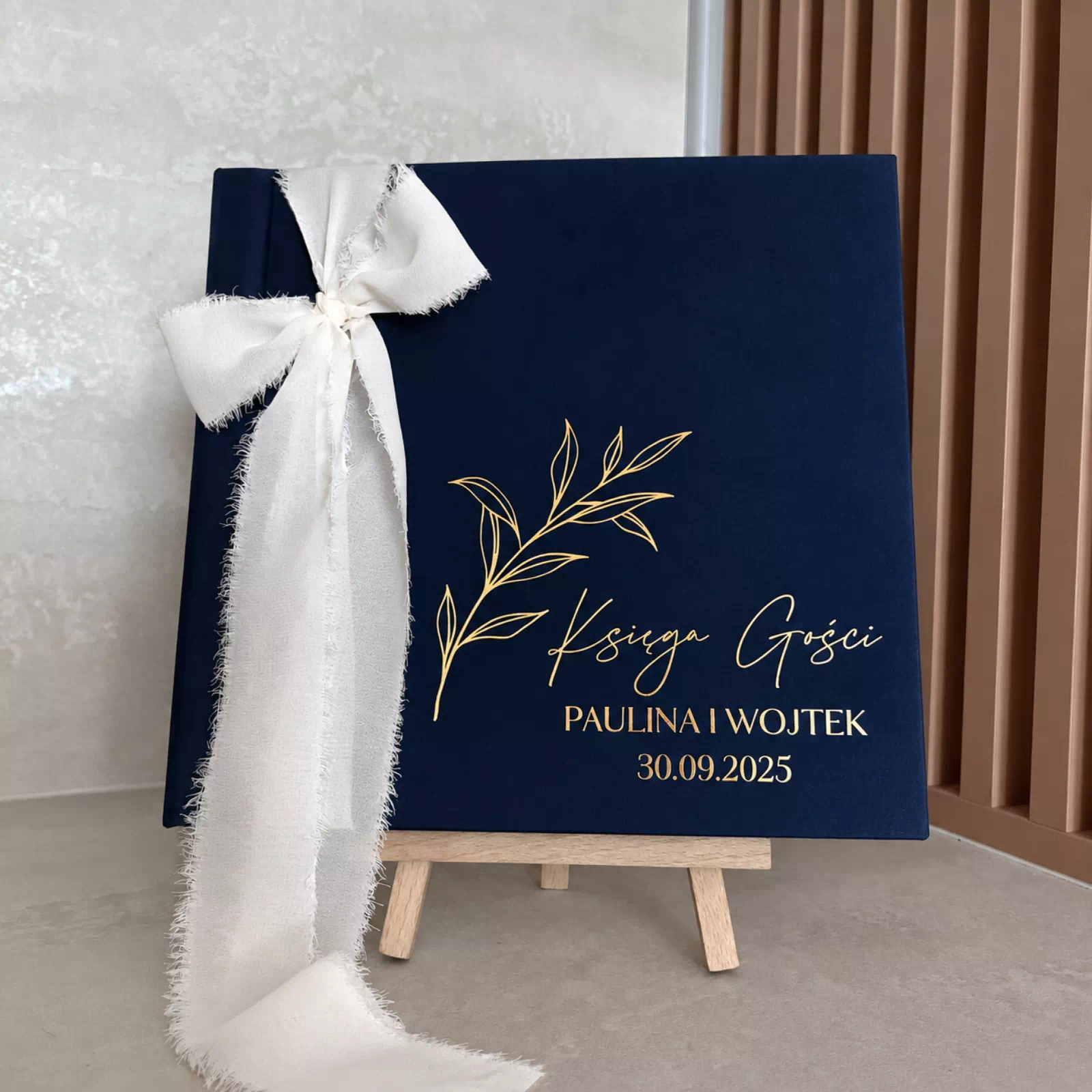 Księga gości weselnych boho, welurowa księga gości Księga gości weselnych boho, welurowa księga gości