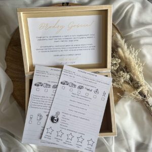 Kufer ankieta weselna ślubna dla gości weselnych