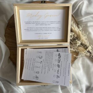 Kufer ankieta weselna ślubna dla gości weselnych