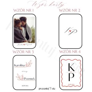 Nietypowa księga gości, personalizowane karty do gry