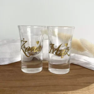Oszukane kieliszki weselne 15 ml dla pary młodej 2szt