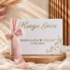 Personalizowana księga gości weselnych z kwiatami