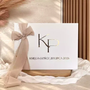 Personalizowana księga gości z ankietami weselnymi
