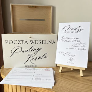 Poczta weselna, księga gości