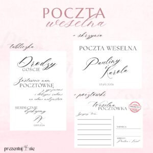 Poczta weselna, księga gości