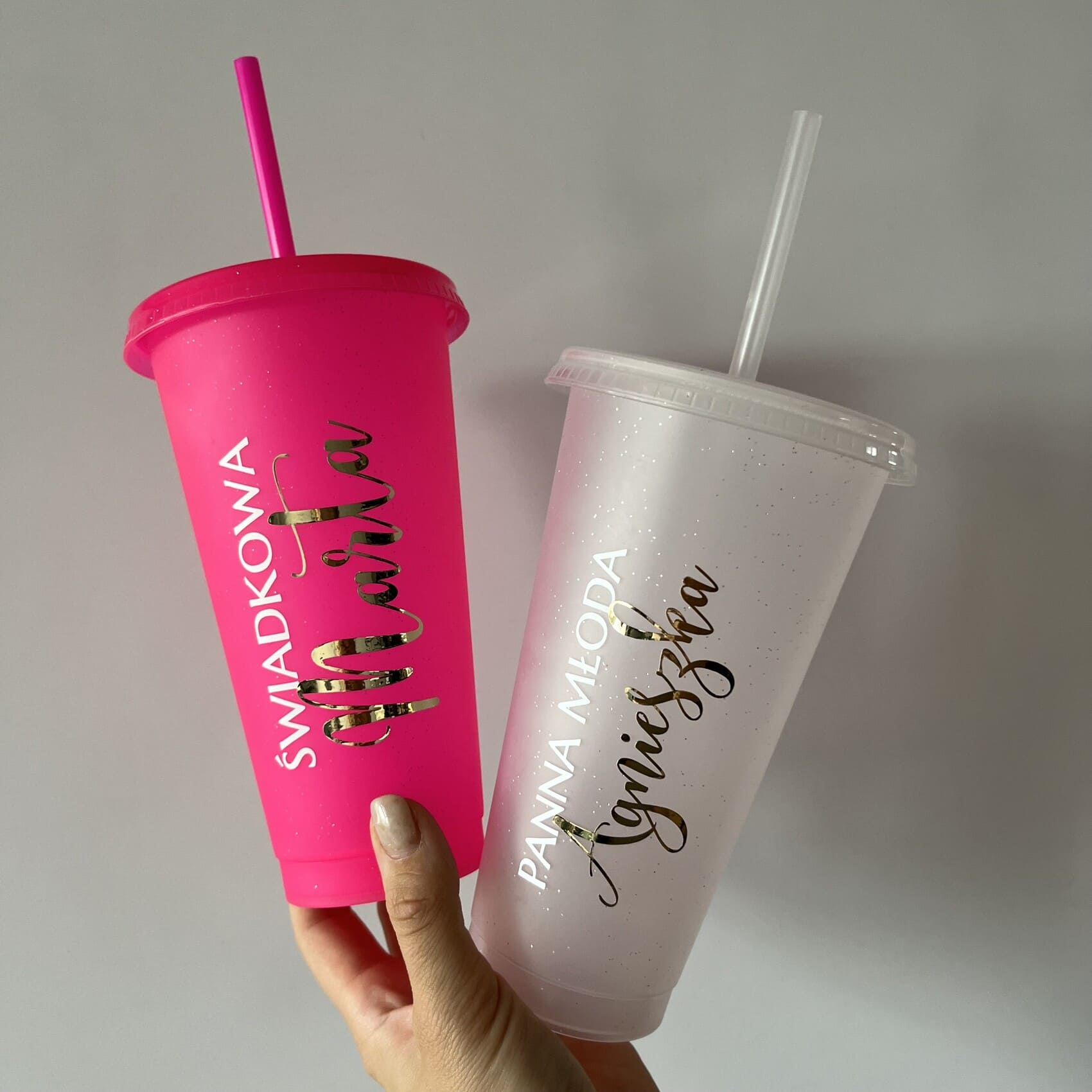 Podziękowania na panieński, kubek ze słomką 700 ml Podziękowania na panieński, kubek ze słomką 700 ml