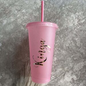 Podziękowania na panieński, kubek ze słomką 700 ml