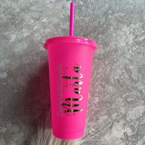 Podziękowania na panieński, kubek ze słomką 700 ml