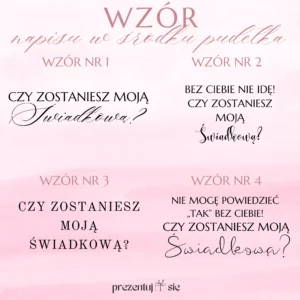 Prośba o świadkowanie box z koronką dla świadkowej / druhny Prośba o świadkowanie box z koronką dla świadkowej / druhny