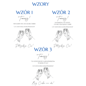 Prośba o świadkowanie dla niego w postaci kartki