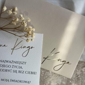 Prośba o świadkowanie dla niej