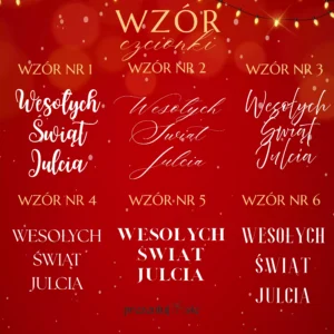Personalizowane pudełko prezentowe świąteczne