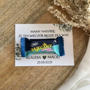 Słodkie podziękowania dla gości weselnych Bajeczny