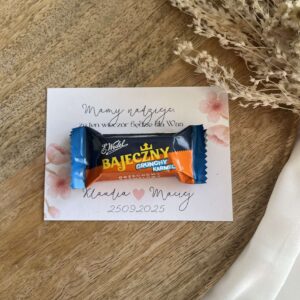 Słodkie podziękowania dla gości weselnych Bajeczny