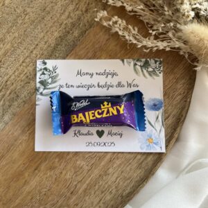 Słodkie podziękowania dla gości weselnych Bajeczny