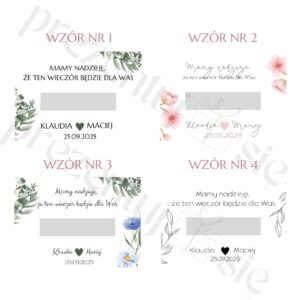 Słodkie podziękowania dla gości weselnych Bajeczny