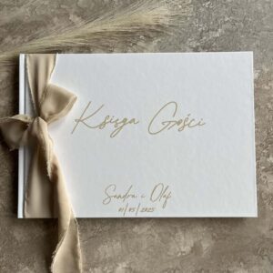 Ślubna księga gości, personalizowana