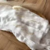 Personalizowana wstążka do bukietu ślubnego satyna jedwabna
