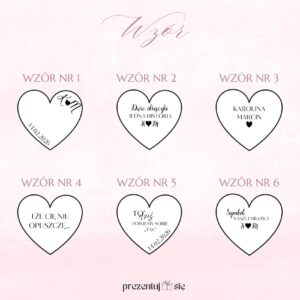 Porcelanowa tacka na obrączki ślubne w kształcie serduszka