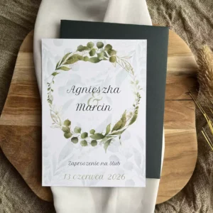 Zaproszenia ślubne botaniczne Eucalyptus 2 Zaproszenia ślubne botaniczne Eucalyptus 2