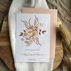Zaproszenie ślubne Boho 1 Zaproszenie ślubne Boho 1